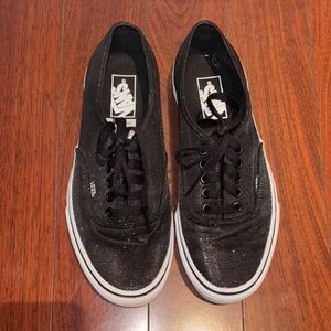Vans Sparkling Black Sneakers Size 9